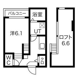 志賀本通駅 徒歩4分 2階の物件間取画像